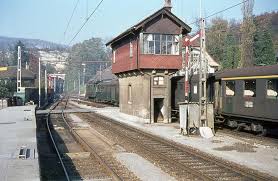 Bild 1490 Sbb Station Aarburg Oftringen Personenzug Mit Ae 3 6 I Aufnahme 1969 Eisenbahn Bilder Bahn