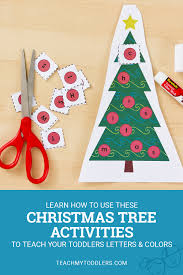 Here are some math, literacy and logic activities that you could do with your kids! Letter Matching Game Christmas Tree Activity For Toddlers And Preschoolers Teach My Toddlers