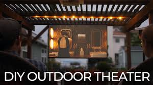 Savi projector, huge 16ft screen, loud speakers, wi fi samsung. Diy Outdoor Movie Theater Youtube