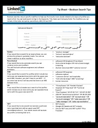 Linkedin Tip Sheet Boolean Search Tips By Esther Riesenbeck Via Slideshare