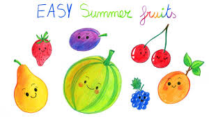 Banana is enhanced with vitamin and minerals like calcium, potassium, magnesium, iron and vitamin b6. How To Draw Summer Fruits Part 1 Comment Dessiner Facilement Des Fruits D Ete Youtube