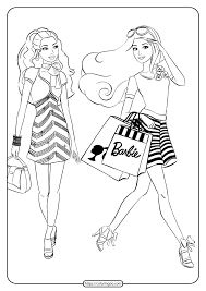 Barbie coloring pages for kids. Free Printable Barbie Coloring Pages 03