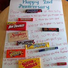 That results in sweet but dull dates that no one really enjoys. Pin By Katie Hendricks On Anniversary Ideas 2nd Anniversary Gift For Husband Cute Anniversary Ideas Anniversary Gifts For Husband