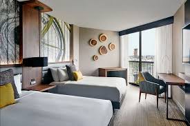 Portland Marriott Downtown Unveils Extensive Renovation Hotel Room Design Comfortable Bedroom Marriott Hotels Interior