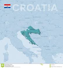 Klicken sie auf der karte das land an, an das das ersuchen gerichtet werden soll. Karte Von Stadten Und Von Strassen In Kroatien Vektor Abbildung Illustration Von Punkt Markierungsfahne 109504635
