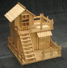 Popsicle Stick Money Box Popsicle Stick Houses Popsicle Stick Art Popsicle Crafts