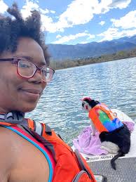 Kayaking at Quail Lake S.P. a couple of years ago.