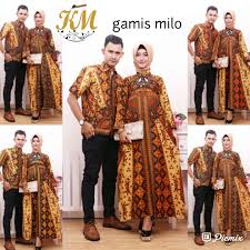 Contoh baju long dress kain jumput : Contoh Baju Couple Baju Gamis Batik Busana Muslim Terbaru 2018