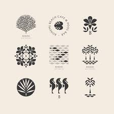 flat logo design
