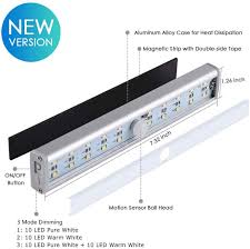 99 list list price $31.98 $ 31. Hallway Stairs Closet Lights Battery Operated Bathroom Portable Motion Sensor Night Light Bar Stick On Kitchen Cupboard Pantry Under Cabinet Counter 20 Led Wireless Wardrobe Light Usb Rechargeable Under Cabinet Lights Tools