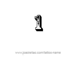Tattoos number fonts are simply the right choice if you want your tattoos design to have a unique appeal. One 1 Number Tattoo Designs Tattoos With Names