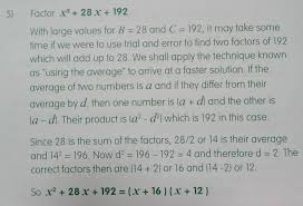 Using The Average Method Of Solving Quadratic Equations Math Inic