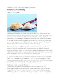 .untuk tujuan apa diaplikasikan pada proses produksi shortening dan hal ini bukan merupakan sesuatu yang wajib dilakukan karena biasanya produksi shortening secara keseluruhan hanya. Perbedaan Lemak Dan Minyak