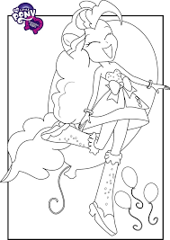 She is a head to toe. Happy Pinkie Pie Coloring Page Free Printable Coloring Pages For Kids