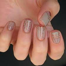 Trendy geometric nail design will be able to pleasantly surprise those who like classic french as well as those who like bold experiments in the field of nail art. 25 Geometric Nail Art Nail Art Designs 2020
