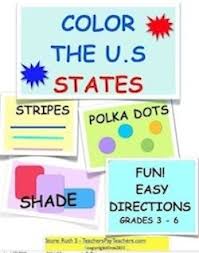 Fun Color The U S States To Reinforce The Names Shaped And Capitals Everything You Nee Teaching Social Studies Social Studies Class 4th Grade Social Studies