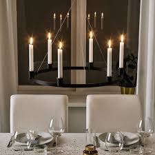 Ikea Varmer Chandelier For 6 Candles Black Ljuskronor Ljus Ljushallare