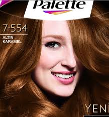 Palette Deluxe 7 554 Altin Karamel Sac Boyasi Sac Boyasi Sac Kahkul Sac Kesimi