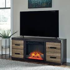 The vivid flame electric firebox plugs into any standard outlet for convenient set up. Signature Design By Ashley Harlinton 60 Inch Electric Fireplace Tv Stand