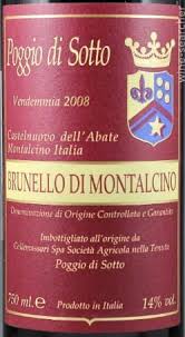 Image result for Rosso Brunello 2008 147