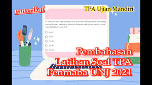 Tes kemampuan sains dan teknologi (tk saintek) terdiri atas mata uji matematika, biologi, kimia, dan fisika. Latihan Soal Tpa Numerikal Ujian Mandiri Uny Unj 2021 Part 3 Youtube