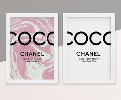 We love a good monochrome print as they can really add style to any boring room or bland wall. Coco Chanel Quote Free Printable Timetobe Free Printables Nursery Wedding And Motivation