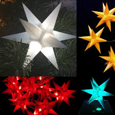 Beleuchtete weihnachtssterne fürs fenster basteln bringt der ganzen familie großes vergnügen. 3d Led Sterne Weihnachtsstern 11 Cm Leuchtstern Einzeln Oder Im Set