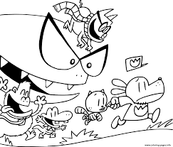Kids who print and color sheets and pictures, generally acquire and use knowledge more effectively. Dog Man Is Running From Bad Guys Coloring Pages Printable