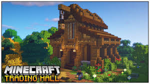 This will make it easier for my lil' sis to build villages :p. Simple And Easy Villager Trading Hall For Minecraft 1 16 How To Build Youtube Cute Minecraft Houses Minecraft City Minecraft