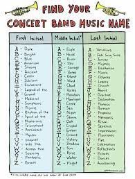 What S Your Concert Band Name Concert Band Music Concert Band Music Jokes