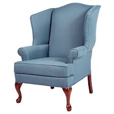Ellis Colonial Blue Wingback Chair Sam S Club Blue Wingback Chair Blue Accent Chairs Wingback Chair
