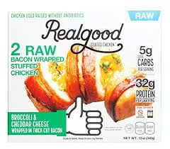 Home recipes ingredients meat & poultry chicken it was moist and not dried out. Real Good Foods Keto Friendly Low Carb High Protein Gluten Free Bacon Wrapped Stuffed Chicken Broccoli Cheddar Buy Online In India At Desertcart 202448811