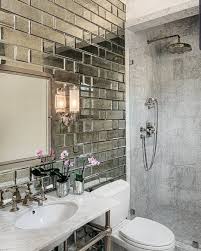 Paris Gray Beveled 4x12 Antique Mirror Tile In 2020 Mirror Tiles Bathroom Tile Accent Wall Bathroom Antique Mirror Tiles