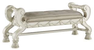 Lowest Price On Signature Design By Ashley Cassimore Silver Large Upholstered Bedroom Bench B75 Upholstered Bench Bedroom Upholstered Bench Canopy Bedroom Sets