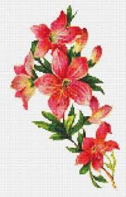 Victorian Pink Lily Bouquet Cross Stitch By Xstitchpatterns Cross Stitch Flowers Cross Stitch Patterns Flowers Cross Stitch