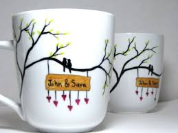 Really Cute Mug Designs That You Can Do As A Gift Ceramic Paint Or Sharpie Preferably Ceramic Paint Painted Mugs Mugs Diy Mugs
