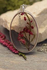 Pink heather flowers drop silver necklace rose dried flowers. Real Flower Necklace Flower Resin Pendant Pressed Flower Etsy Christmas Gift Jewelry Etsy Jewelry Resin Pendant