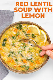 Red Lentil Soup With Lemon Recipe In 2020 Red Lentil Soup Vegan Soup Recipes Lentil Recipes