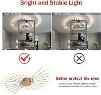 Arvid Modern Flower Shaped Ceiling Lamp - 360° Lighting for ...