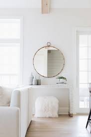 Bone Inlay Waterfall Console Table Between Kitchen And Family Room Bone Inlay Waterfall Console Table Bon White Console Table Console Table Styling Family Room