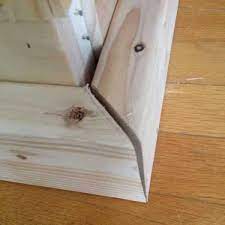 Using wood filler on large jobs is usually not recommended. How To Fix Gaps In Miter Joints Handyman Tips