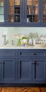 Painted kitchen cabinet colors pictures. 16 Best Navy Blue Kitchen Cabinets Ideas Blue Kitchens Blue Kitchen Cabinets Kitchen Cabinets