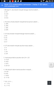 Ada beberapa bentuk pecahan yang terdapat pada bab pecahan kelas 4 sd. Pecahan 2 4 Jika Diubah Menjadi Bentuk Persen Brainly Co Id
