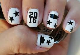 Pretty graduation nails have to complement the general outfit. 2016 Graduation Cap Vinyl Nail Art Decal Stickers Set Of 34 Buy 3 Get 1 Free Graduation Nail Designs Graduation Nails Graduation Nail Art