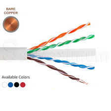 1000ft Cat6a Utp Network Ethernet Lan Cable Cable Video Conferencing Twisted Pair