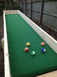 The reason is that unlike a pool table, carpet ball doesn't have the down force weight and the individual legs eventually breakdown from the constant rocking. Outdoor Carpet Ball Table Also Called Gutter Ball 8 Steps Instructables