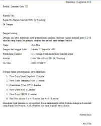 Sedangkan pada kesempa kali ini, mimin ingin berbagi tentang contoh surat lamaran kerja guru yang baik dan benar. Contoh Surat Lamaran Kerja Guru Sd Smp Dan Lembaga Kursus