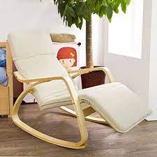 Sobuy Comfortable Relax Rocking Chair With Foot Rest Design Lounge Chair Recliners Polyc Rocking Chair Swivel Rocker Recliner Chair Outdoor Chaise Lounge Chair