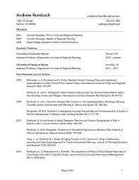 Advice For Planning Phd Students Writing Your Cv Andrew Rumbach Phd