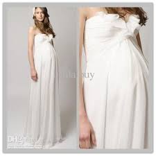 Wholesale 2012 Simple White Cheap Maternity Wedding Dresses Strapless Ruffles Swe Maternity Bridal Gowns Pregnant Wedding Dress Cheap Maternity Wedding Dresses